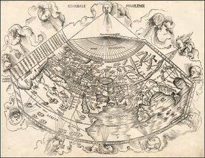 Mapa-múndi ptolemaico de 1513 de Martin Waldseemüller de Martin Waldseemuller