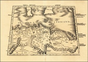 1513 Segundo mapa de África de Ptolomeu por Martin Waldseemüller de Martin Waldseemuller