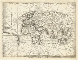 Mapa de 1513 - Orbis Typus Universalis Iuxta Hydrographorum Traditionem de Martin Waldseemuller