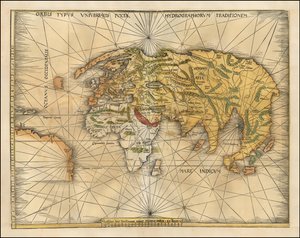 Mapa do mundo de 1513 de Martin Waldseemüller