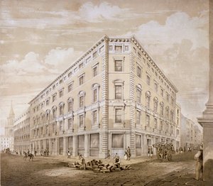 Gresham Street, Cidade de Londres, 1840. de Martin and Hood
