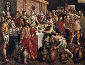 O casamento em Caná, 1596-1597