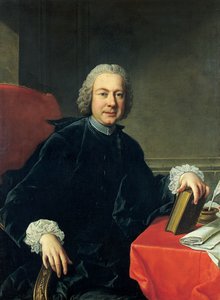Retrato de Pietro Metastasio vestido com batina