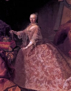 Alemão: Kaiserin Maria Theresia Maria Theresia da Áustria aos 35 anos de idade