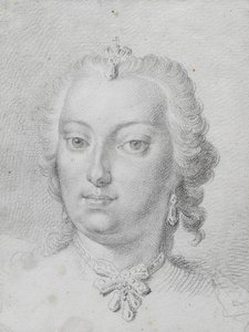 Desenho de Maria Teresa 1741 de Martin van Meyten
