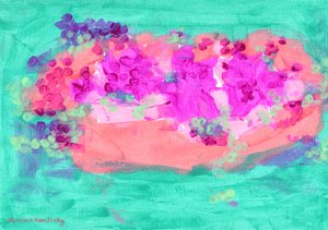 Cesta de flores com rosas de Martina Konitzky