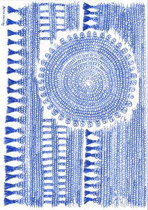 Gancho de tinta azul de Martina Konitzky