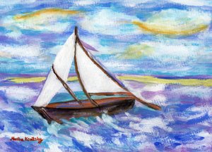 O barco de pesca (homenagem a Vincent van Gogh) de Martina Konitzky