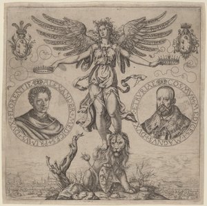 Alexander de Medicis and Cosmo de Medicis de Martino Rota