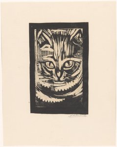 Retrato de um gato de Martinus Brons (signed by artist)