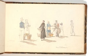 Vendedores de fruta de Martinus Rørbye