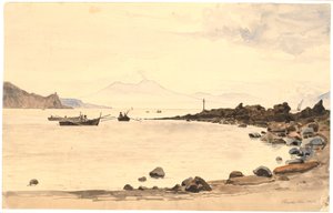 Vista para o Vesúvio de Procida de Martinus Rørbye
