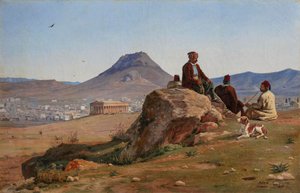 Vista de Atenas a partir do sudoeste de Martinus Rørbye