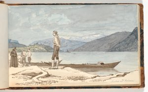 Um ponto de passagem. Figuras por barcos de Martinus Rørbye