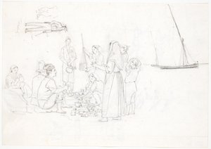 Estudos folclóricos de Martinus Rørbye