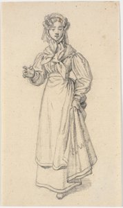 menina andando de Martinus Rørbye
