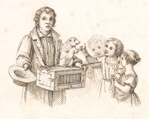 Ilustração para "Meia centena de fábulas para crianças" de Hey de Martinus Rørbye