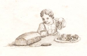 Ilustração para "Meia centena de fábulas para crianças" de Hey de Martinus Rørbye