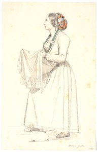mulher italiana de Martinus Rørbye