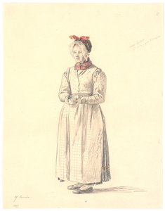 Camponesa em pé de Samsø de Martinus Rørbye