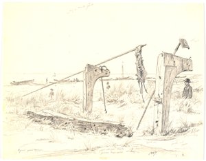 Lote de praia com ancoradouro, Skagen de Martinus Rørbye
