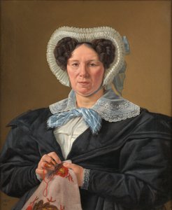A mãe do artista, Frederikke Eleonore Cathrine Rørbye, née Stockfleth de Martinus Rørbye