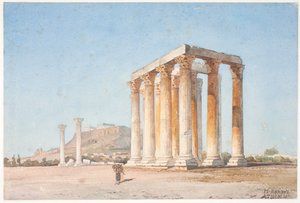 O Templo de Zeus de Martinus Rørbye