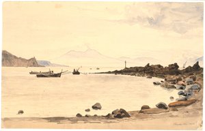 Vista para o Vesúvio de Procida de Martinus Rørbye