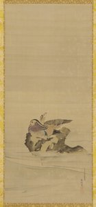 Patos Mandarim, período Edo, século XVIII. de Maruyama Okyo