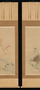 Sweetfish no Verão e Outono, 1785. de Maruyama Okyo