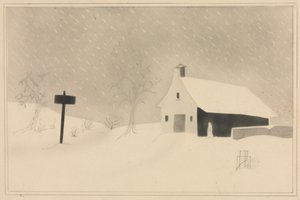 Tempestade de neve em Vermont de Mary Altha Nims