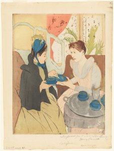 Chá da tarde de Mary Cassatt