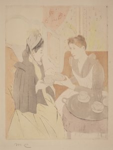 Chá da tarde de Mary Cassatt