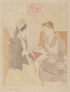 Afternoon Tea Party, 1890-1891. de Mary Cassatt