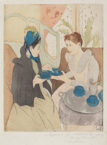 Afternoon Tea Party, 1890-1891. de Mary Cassatt