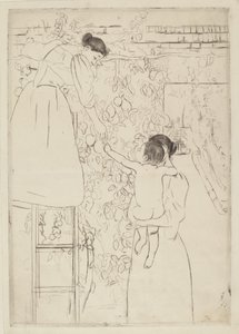 Colhendo Frutas de Mary Cassatt