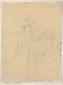 No Omnibus [verso], c. 1891. de Mary Cassatt