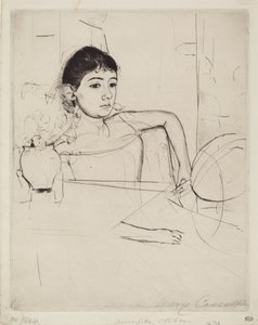 Mimi como uma morena de Mary Cassatt