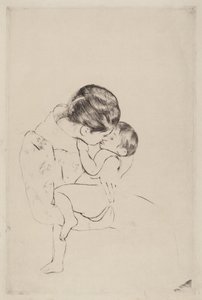 Beijo de Mãe, 1890-1891. de Mary Cassatt