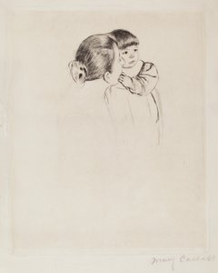 Mãe e Filha Camponesa, c. 1894. de Mary Cassatt
