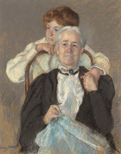 Retrato da Sra. Cyrus J. Lawrence com o seu neto R. Lawrence Oakley de Mary Cassatt