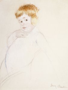 Estudo para o bebê para a carícia, c.1902 de Mary Cassatt