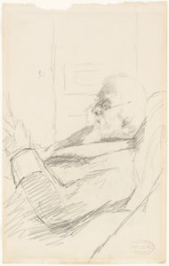Leitura do Pai do Artista de Mary Cassatt