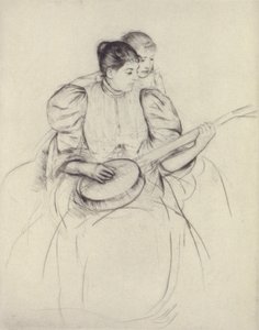 A lição de banjo de Mary Cassatt