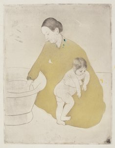 The Bath, 1890-1891. de Mary Cassatt