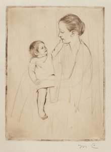 The Caress, c. 1891. de Mary Cassatt