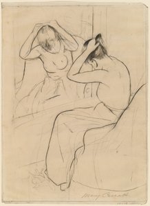 O Coiffure, 1891. de Mary Cassatt