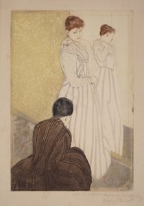 A prova do vestido de Mary Cassatt