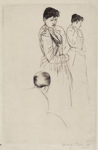 The Fitting, 1890-1891. de Mary Cassatt