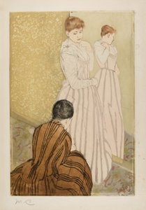 A montagem, 1890-91 de Mary Cassatt